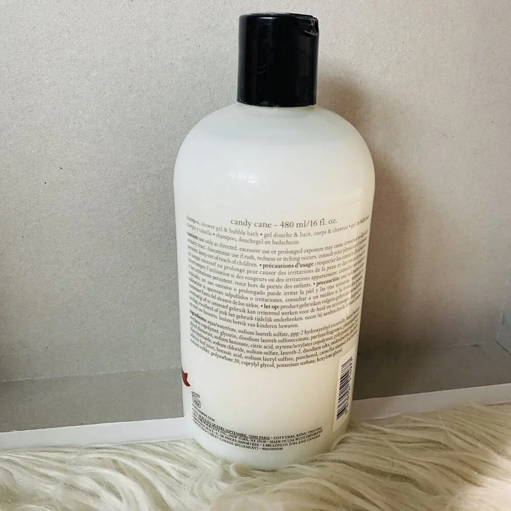 Philosophy Shampoo Shower Gel Bubble Bath Cane 16 oz New